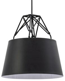 Toolight Toolight, závesná kovová stropná lampa 1xE27 APP422-1CP, čierna, OSW-00552
