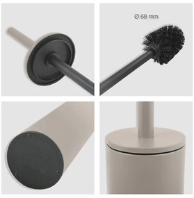 Spirella WC kefa Akira, matná sivohnedá