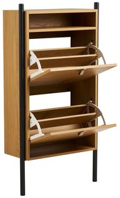 Výklopná skrinka na topánky v dekore duba v prírodnej farbe 62x118x26 cm Barco – House Nordic