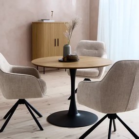 Jedálenský stôl Unique Furniture CESURA 100x100 cm hnedý dřevo 53190000