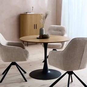 Jedálenský stôl Unique Furniture CESURA 100x100 cm hnedý dřevo 53190000