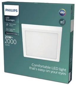Philips - LED Stropné svietidlo MAGNEOS LED/20W/230V 2700K biela