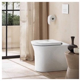 DURAVIT White Tulip samostatne stojace WC Rimless ku stene, s hlbokým splachovaním, 370 x 580 mm, biela, s povrchom HygieneGlaze, 2001092000