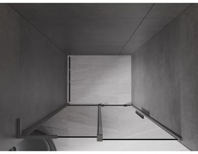 Mexen Velar L, posuvné sprchové dvere do otvoru 120 cm, 8mm šedé sklo, brúsený grafit, 871-120-003-41-95