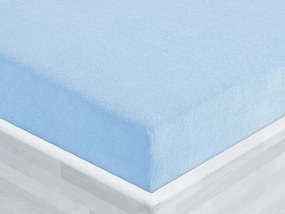 Froté napínacie prestieradlo FR-014 Nebesky modré 100 x 200 - výška 20 cm