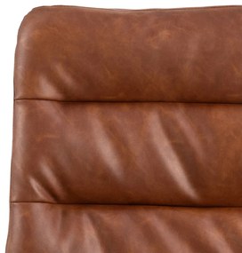 Otočná jídelní židle Dean brandy/černá