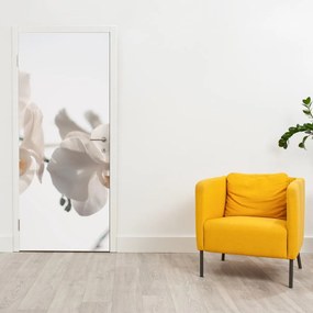 Fototapeta na dvere - Biele orchidey (95x205cm)