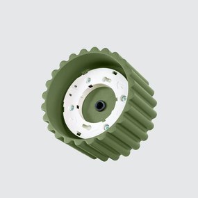 Stropné svietidlo Aura, 1x olivovo zelené hliníkové tienidlo, (6 cm)