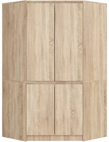 Rohová skriňa S100 4D CLP dub sonoma