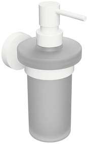 Sapho Sapho, X-ROUND WHITE dávkovač mydla, mliečne sklo, 230ml, biela, XR101W