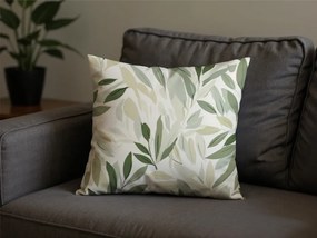 Bavlnená obliečka na vankúš FLORIBIRD POLY 45x45 cm, zelená