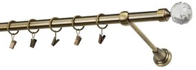 Garniže 19mm - jednoradové - GUĽA CRYSTAL - antik