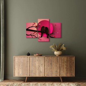 Obraz - Zamilované vtáčiky (90x60 cm)