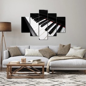 Obraz klávesov piána (150x105 cm)