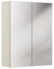 Horná kúpeľňová skrinka Bella Cashmere so zrkadlom 2D 60 cm kašmír