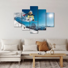 Obraz - Snowboardista (150x105 cm)