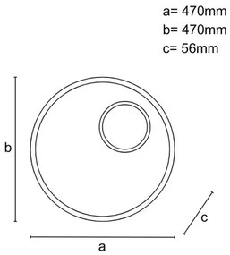 LED Stmievateľné stropné svietidlo LED/65W/230V 3000-6500K hnedá +diaľkové ovládanie