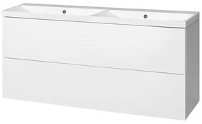 Mereo Mereo, Aira, kúpeľňová skrinka s umývadlom z liateho mramoru 121 cm, MER-CN713M
