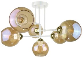 Keter Lighting Prisadený luster MONDE WHITE 6xE27/60W/230V KE0010