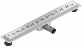 Mexen Flat nerezový sprchový žľab 50 cm vzor M18, 1023050-15