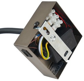 Moderné nástenné svietidlo Gunmetal s portom USB-C - Gosna