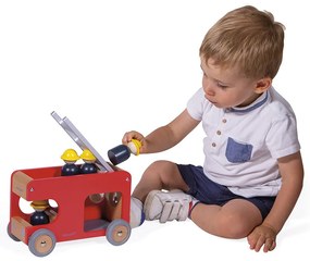 Drevené auto Bolid - Hasiči