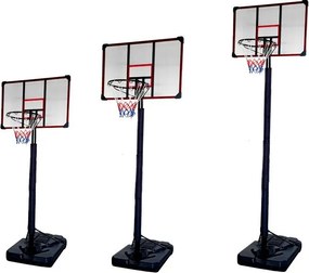 LEAN Sport Mobilný basketbalový kôš s nastaviteľným stojanom 200-305 cm