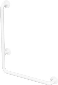 Bemeta Design HELP: Madlo, 680 mm, v tvare L, ľavé, bez krytky, biela - 301112074