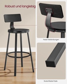 Set vysokých barových stoličiek LBC026B56V1