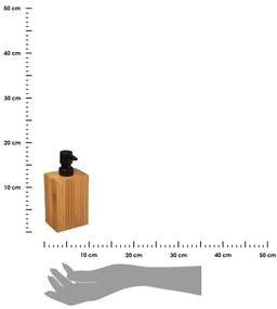 Dávkovač mydla Terre, bambus/s čiernymi prvkami, 280 ml