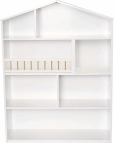 Polička domček pre bábiky biela