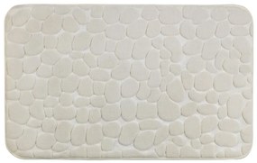 Béžová kúpeľňová predložka s pamäťovou penou Wenko Beige, 80 × 50 cm