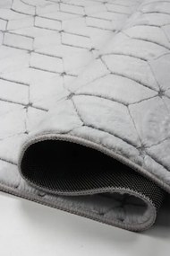 Koberec Rabbit 3D Carving GREY / WHITE 2