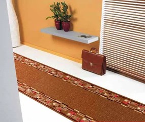 Associated Weavers, Protišmykový behúň na mieru Bombay 33, šíre 100 cm, hnedá, chodba / predsieň