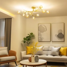 Brilagi - LED Prisadený luster MISTEL 15xG9/3W/230V zlatá