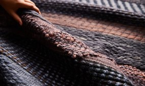 Diamond Carpets India, Ručne viazaný kusový koberec Black Melange DE 2006 Multi Colour, 80x150, hnedá, obývacia izba