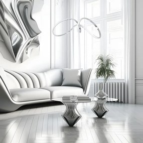 LED Luster na lanku TESORO LED/48W/230V lesklý chróm