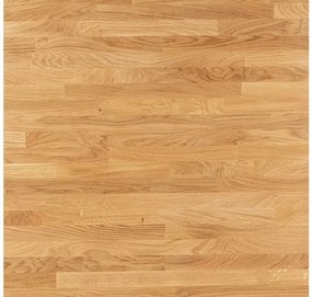Čierny jedálenský stôl s dubovou doskou CROSS 150x90