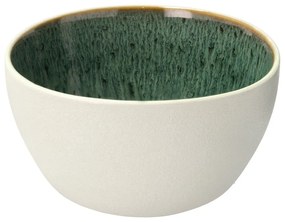 Biela/zelená miska z kameniny 400 ml Gastro White/Green – Bitz