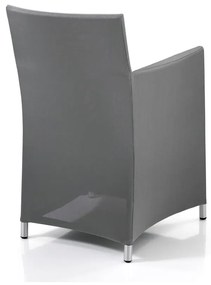 Sivá kovová záhradná stolička Bali - Tomasucci