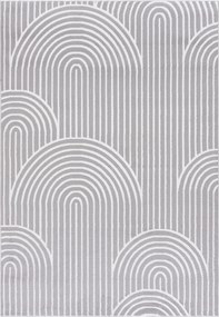 TA Koberec NG81A GRAY/WHITE ELLEN Sivý Obdĺžnikový Rozmer: 140x200 cm