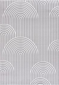 TA Koberec NG81A GRAY/WHITE ELLEN Sivý Obdĺžnikový Rozmer: 140x200 cm