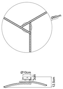 GLOBO JULES 67169-18 Stropné svietidlo