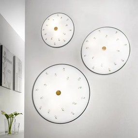 Kolarz 731.U13.4.70- Stropné svietidlo NONNA 3xE27/60W/230V pr.42 cm zelená/mosadz