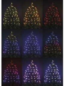 LED RGB Vianočná vonkajšia reťaz 120xLED/72 módov 15m IP44 + diaľkové ovládanie