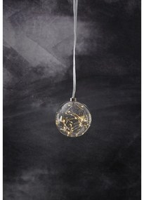 Biela vianočná svetelná dekorácia ø 15 cm Glow – Star Trading