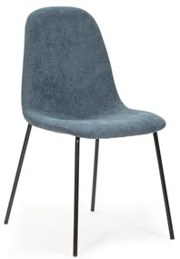 Modré jedálenské stoličky v súprave 4 ks Renne – Marckeric