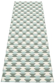 Zeleno-tyrkysový vnútorný a vonkajší behúň 70x250 cm Dana Army – Pappelina