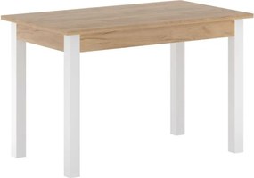 Vintino Jedálenský stôl VERITAS 120-160cm/ × 67 cm  dub zlatý craft / biela