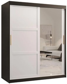 Skriňa Amiro 2 150 čierny/biely